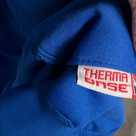 Chicago Cubs baseball player shadow Therma base pullover Hoodie Blue SZ … - Picture 6 of 7